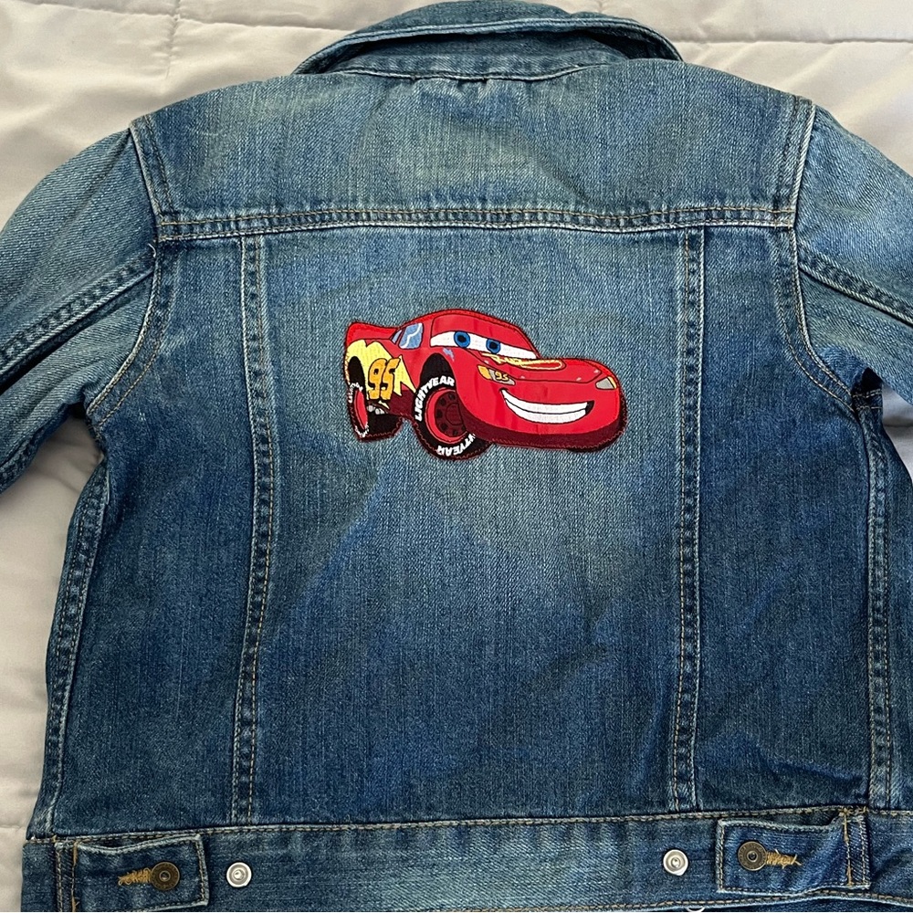 Toughskins Disney Pixar Cars Lightening McQueen Jean Jacket Toddler 4T